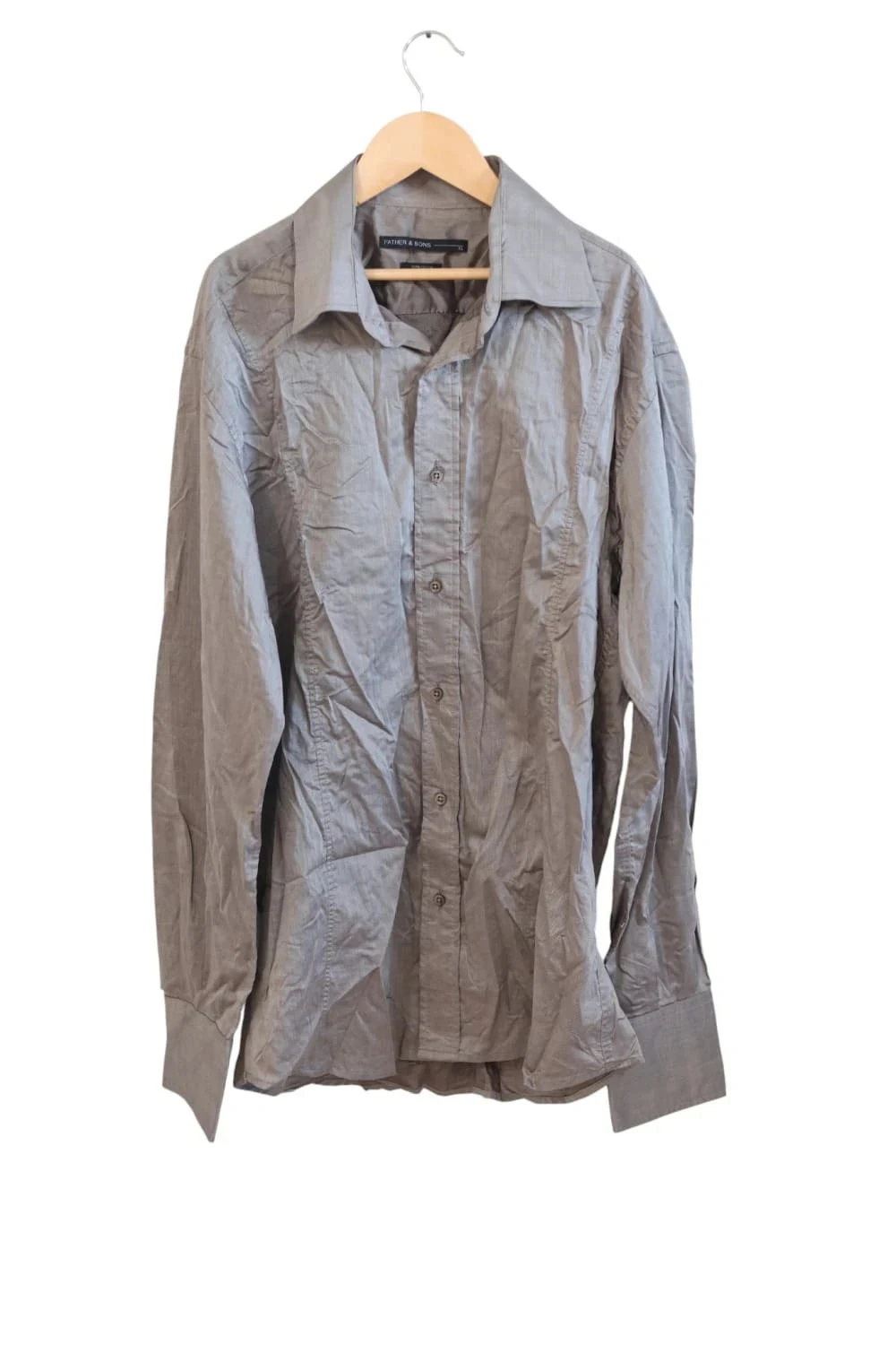 C55 chemise gris/marron Father&sons XL